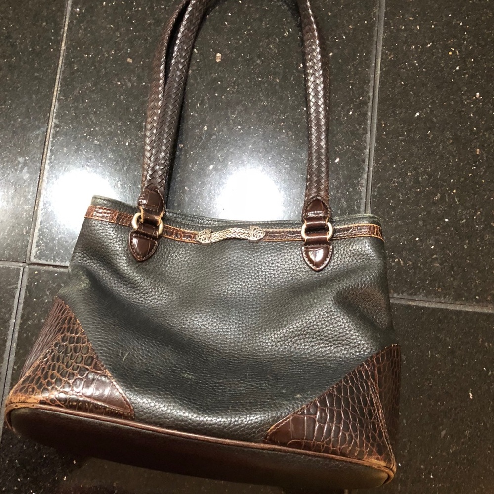 Vintage Brighton Lesbeth Pebble Leather Tote